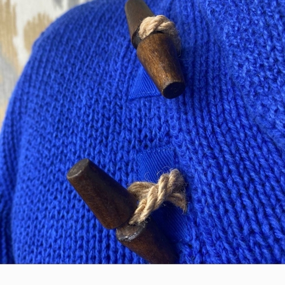 Polo by Ralph Lauren | Yacht Blue Shawl Neck Linen-Cotton Blend Sweater - Picture 13 of 16